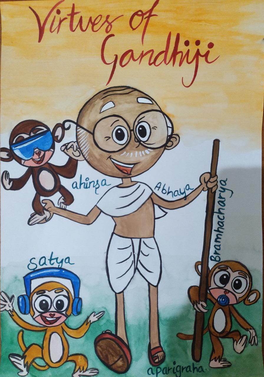 Gandhi Jayanti-Poster Making